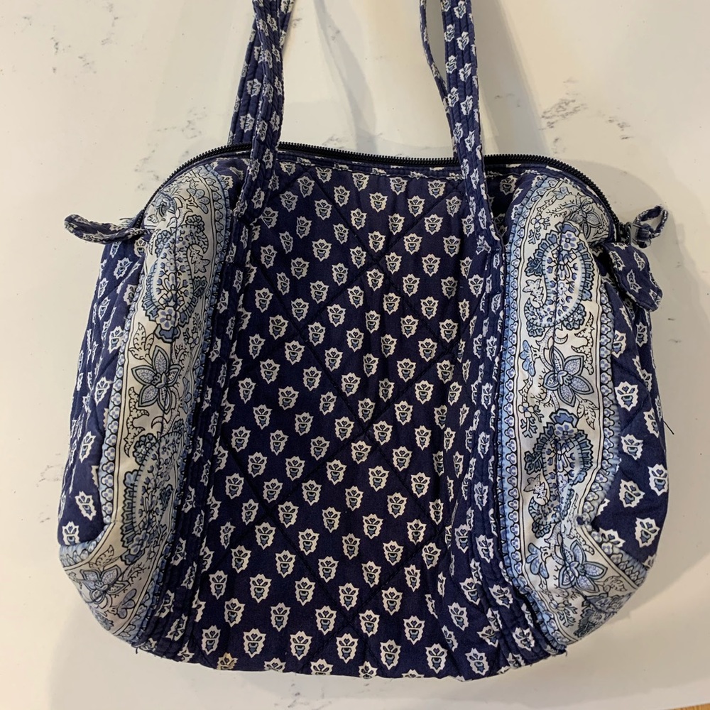 PIERRE DEUX COTTON QUILTED SHOULDER BAG/PURSE